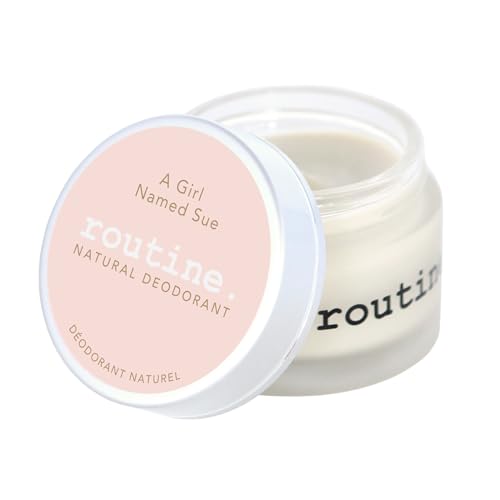 Routine. Natural and Aluminum Free Deodorant (2 Fluid Oz.) for Women and Men | A Girl Named Sue | Raspberry and Sage (Cream Jar Formula)|B0193WSJA8