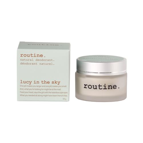 Routine. Natural and Aluminum Free Deodorant (2 Fluid Oz.) for Women and Men | Lucy in the Sky | Lavender, Patchouli, and Vanilla (Cream Jar Formula)|B0193WSJ6W
