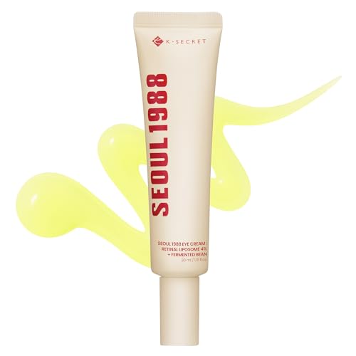 K-SECRET SEOUL 1988 Retinal Eye Cream – Formulated with Advanced Retinal Liposome 4% and Fermented Bean for Dark Circles and Fine Line Care | Korean Skincare, 30ml / 1.01 fl oz|B0DGGBYDRZ