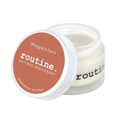 Routine. Natural and Aluminum Free Deodorant (2 Fluid Oz.) for Women and Men | Maggie's Farm | Amyris, Pink Grapefruit, Sage & Jasmine (Cream Jar Formula)|B0193WSJ3K