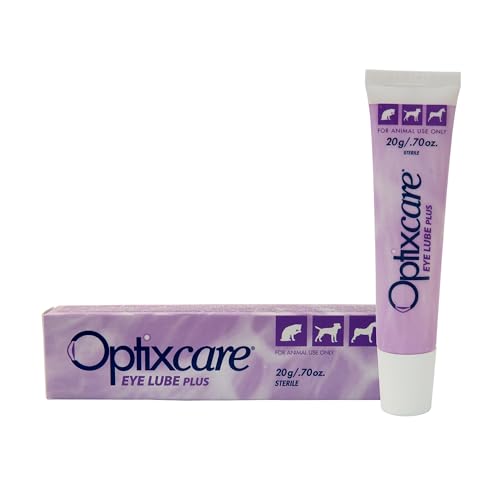 OptixCare Pet Eye Lube Plus + Hyaluron 20g for Dog Cat Horses|B07C1ML943