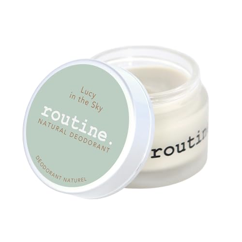 Routine. Natural and Aluminum Free Deodorant (2 Fluid Oz.) for Women and Men | Lucy in the Sky | Lavender, Patchouli, and Vanilla (Cream Jar Formula)|B0193WSJ6W