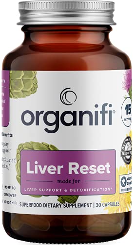 Organifi - Liver Reset - Liver Detox - Digestive and Immune Support - Promotes Cellular Energy Production, 30 Capsules|B07SF5GBYK
