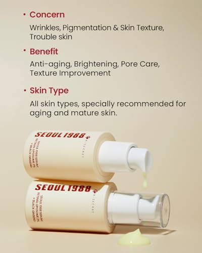 K-SECRET SEOUL 1988 Retinal Serum – Formulated with Advanced Retinal Liposome 2% and 58% Black Ginseng Extract | Fine Lines and Skin Texture Care Serum | Korean Skincare, 30ml / 1.01 fl oz|B0CP3C7TTJ