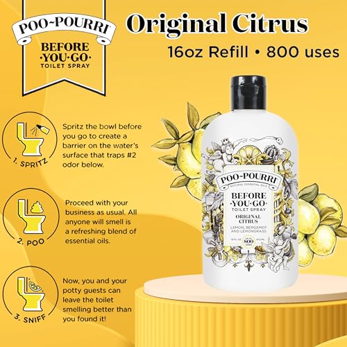 Poo-Pourri Before-You-Go Toilet Spray Refill Bottle, Original|B01EGTI16A