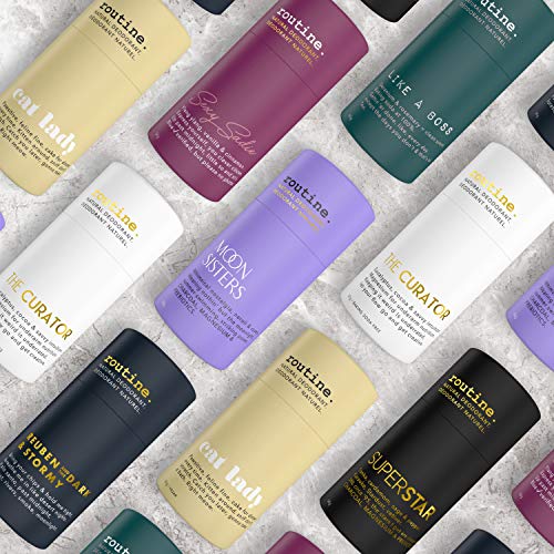 ROUTINE Natural Deodorant Stick for Women and Men - 50g | Antiperspirant Deodorant for Sensitive Skin | Activated Charcoal, Magnesium, and Prebiotics | Aluminum Free Deodorant – Superstar|B08NN8MH7X