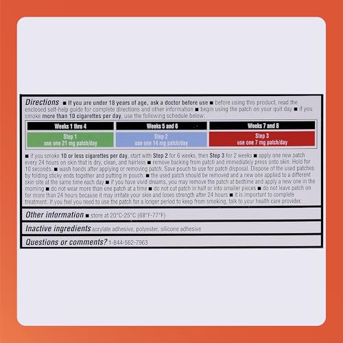 Rugby Clear Nicotine Patches - 7mg Transdermal System Patch - Smoking or Vaping Quitting Aid - Step 3 - (1 Pack)|B0036LAE3I